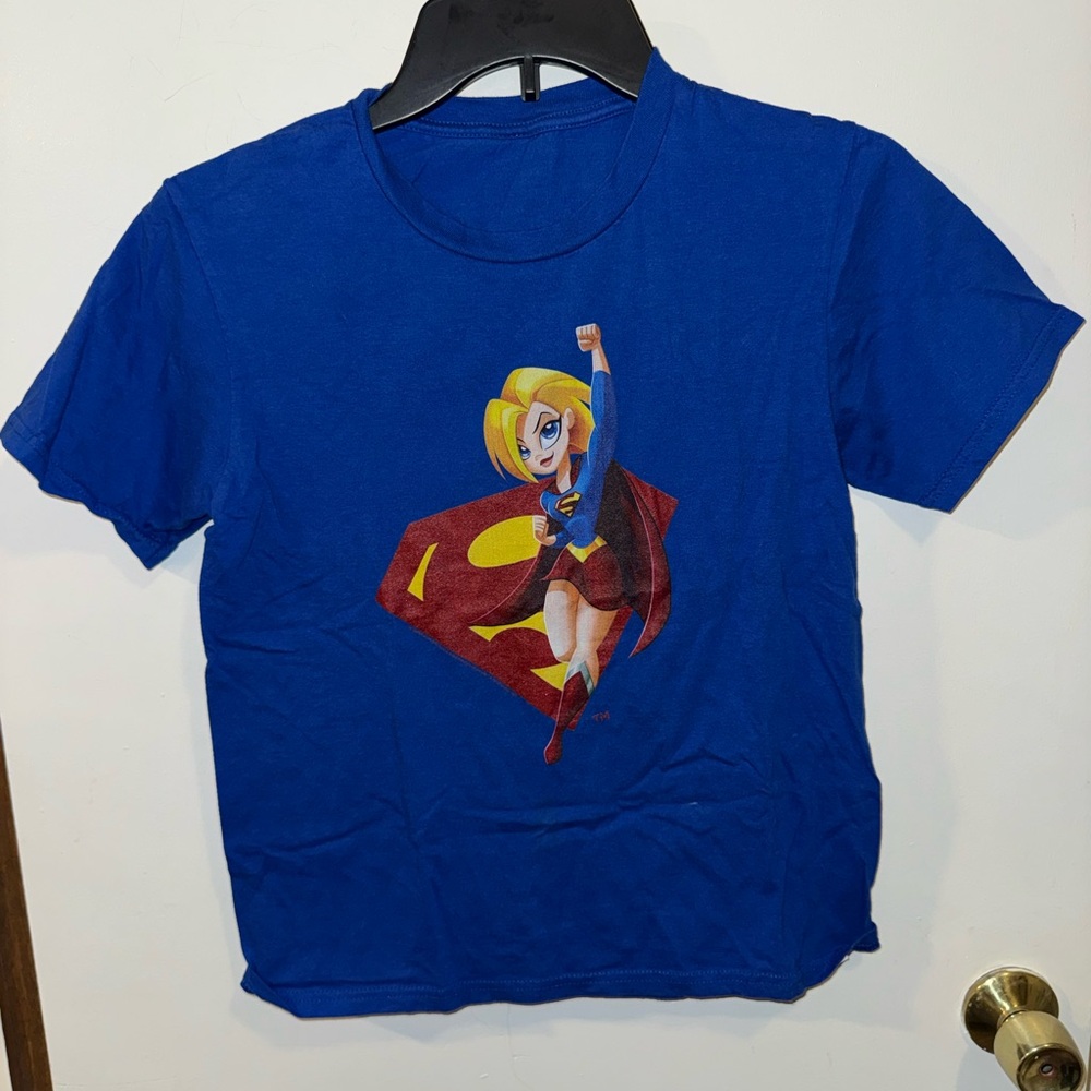 Superhero Shirt Super Girl - Girl’s Size Large